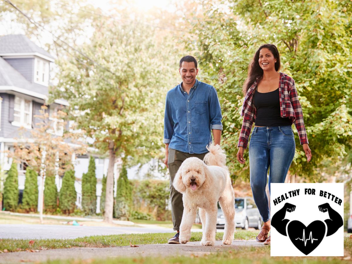 guy and woman walking to lose weight