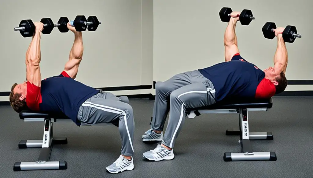 dumbbell decline press