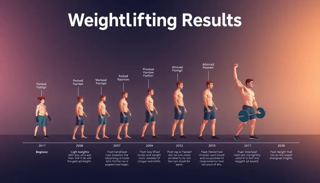 Weightlifting results timeline